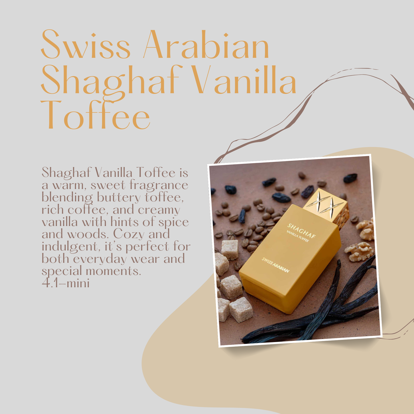Swiss Arabian Shaghaf Vanilla Toffee